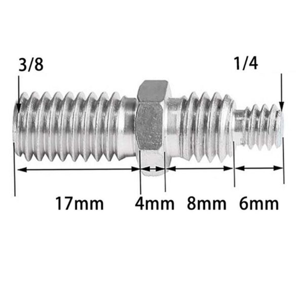 1/4" 3/8" Male Tripod Monopod Center Screw