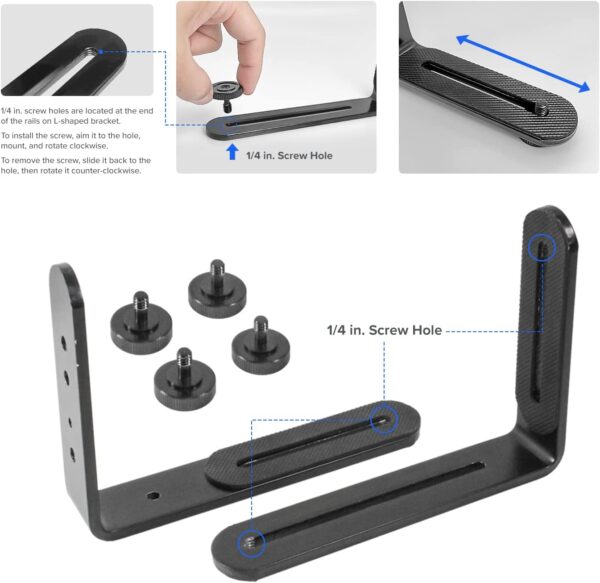 dual L-shaped bracket